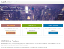 Tablet Screenshot of mgtek.com